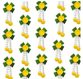 Set of 12 Pcs Flower Decoration, Wall Backdrop, Traditional Wall Art, Decorative Hanging, Wedding Wall Decor, Housewarming Decor, Home Decor